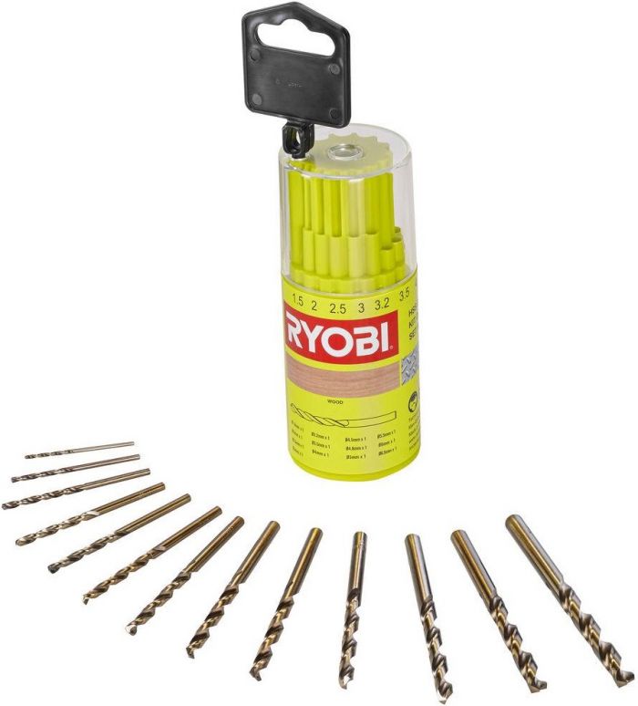 Набір свердел по металу Ryobi RAK13HSS 13шт
