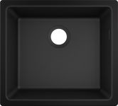 Кухонна мийка Hansgrohe S51 S510-U450/43431170/граніт/прямокутна/500х450х190/під стільницю/чорний графіт