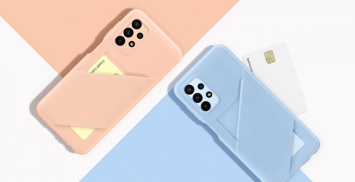 Чохол Samsung Card Slot Cover для смартфону Galaxy A23 (A235) Peach