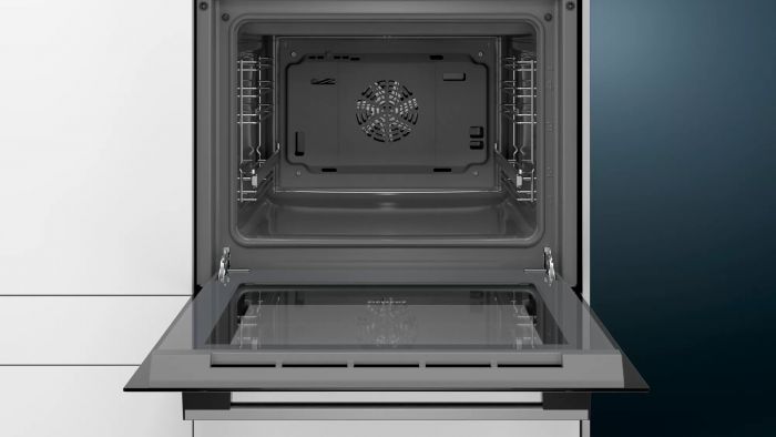 Вбудовувана ел. дух. шафа Siemens HB237JES0T - Ш-60см/8 реж/66л./А/диспл/телескоп/чорний