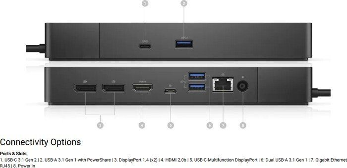 Порт-реплiкатор Dell WD19S, 130W