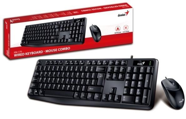 Комплект Genius KM-170 USB Black Ukr