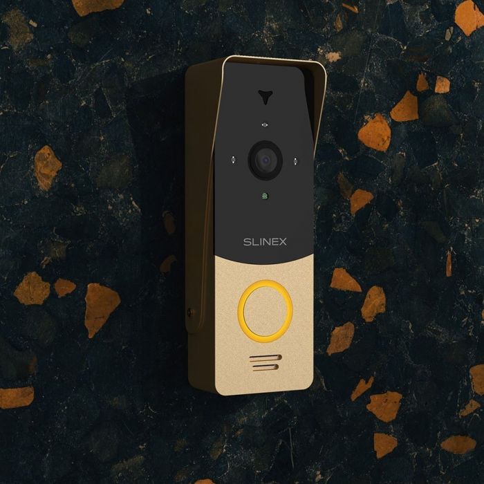 Панель виклику Slinex ML-20HD, персональна, 2MP, 115 градусів, золотий чорний