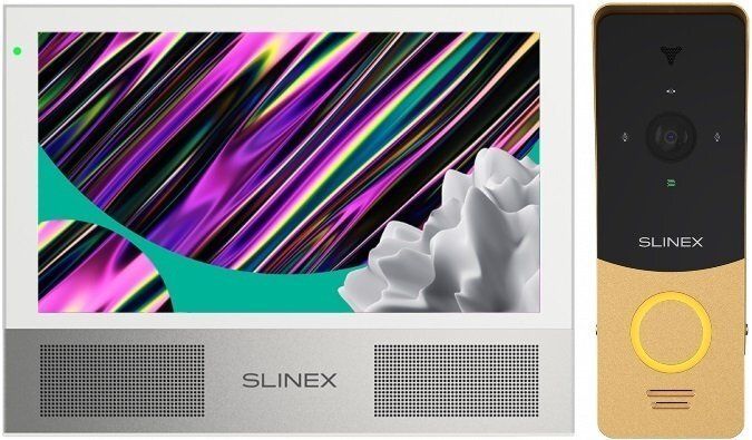 Панель виклику Slinex ML-20HD, персональна, 2MP, 115 градусів, золотий чорний