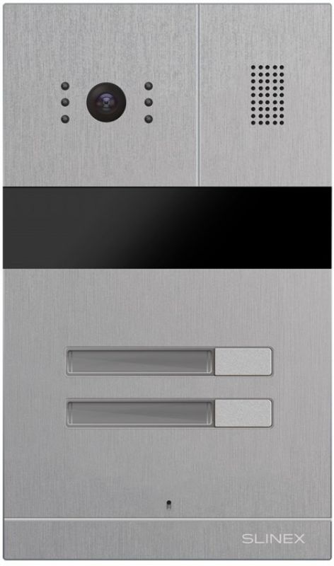 Панель виклику Slinex MA-02, багатоабонентська, 2MP, 115 градусів, сріблястий