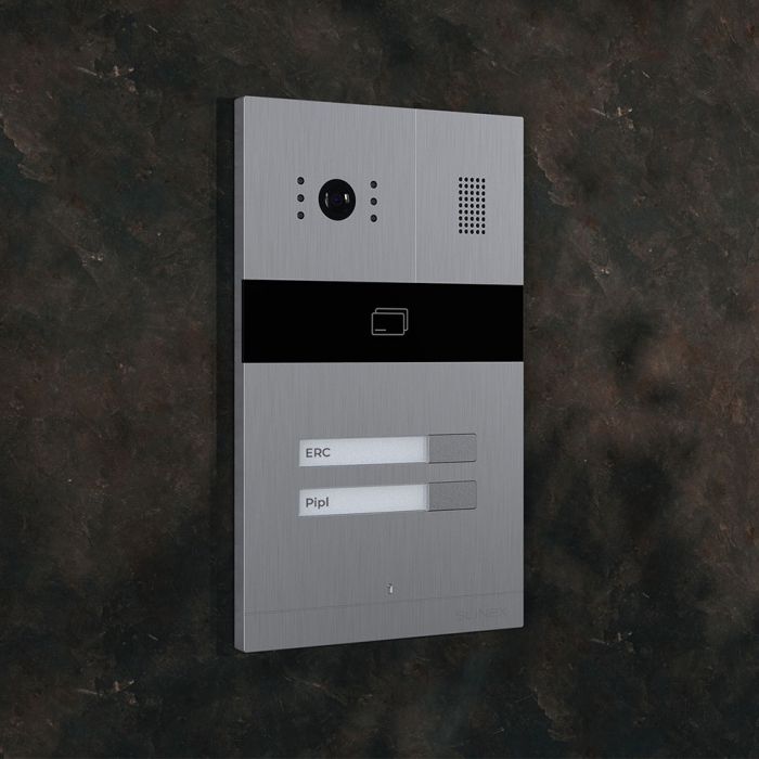 Панель виклику Slinex MA-02, багатоабонентська, 2MP, 115 градусів, сріблястий