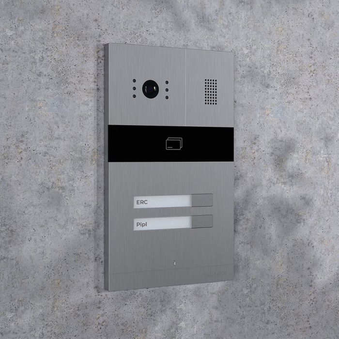 Панель виклику Slinex MA-02, багатоабонентська, 2MP, 115 градусів, сріблястий