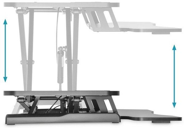 Підставка DIGITUS Ergonomic Workspace Riser, 11-46cm, black