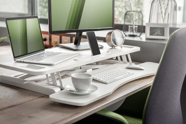 Підставка DIGITUS Ergonomic Workspace Riser, 11-46cm, white