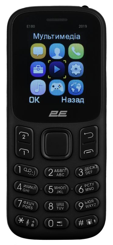 Мобільний телефон 2E E180 2019 2SIM Black