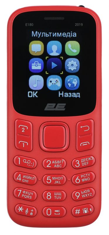 Мобільний телефон 2E E180 2019 2SIM Red