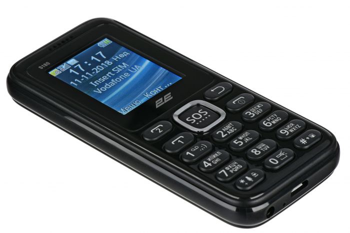 Мобільний телефон 2E S180 2SIM Black