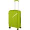 Валіза пластикова, 2E, SIGMA, середня, 4 колеса, зелене яблуко