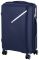 Валіза пластикова, 2E, SIGMA, середня, 4 колеса, темно-синя
