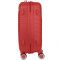 Валіза пластикова, 2E, SIGMA, мала, 4 колеса, червона