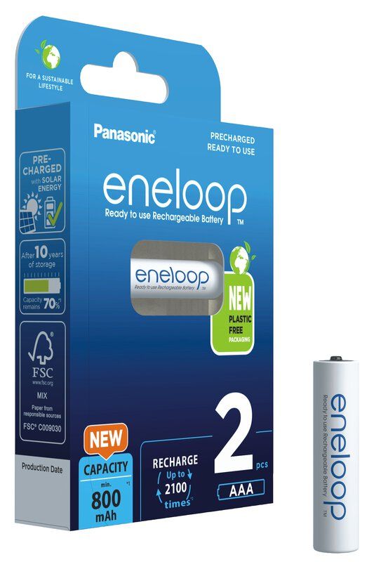 Акумулятор Panasonic Eneloop AAA 800 2BP mAh NI-MH