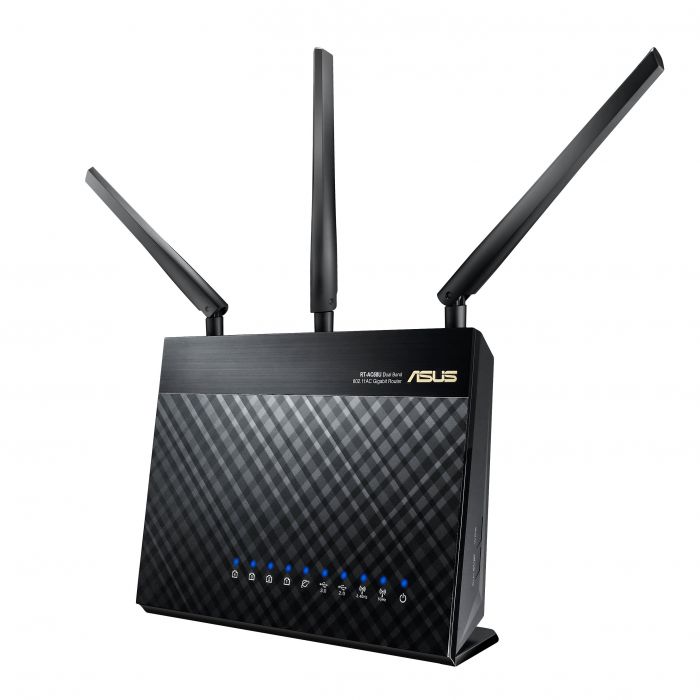 Маршрутизатор ASUS RT-AC68U 2PK AC1900 4xGE LAN 1xGE WAN 1xUSB3.0 1xUSB2.0 MU-MIMO MESH