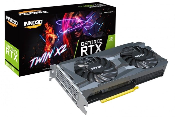 Відеокарта INNO3D GeForce RTX3060 Ti 8Gb GDDR6 Twin X2 LHR