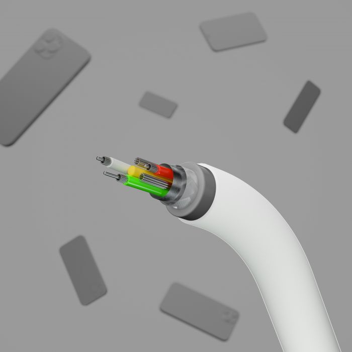 Кабель Belkin USB-A - Lightning силіконовий, з кліпсою, 1м, білий