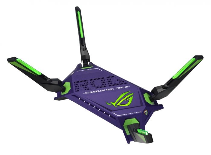 Маршрутизатор ASUS GT-AX6000 EVA EDITION 4xGE LAN 1x2.5GE LAN 1x2.5GE WAN 1xUSB 3.1 1xUSB 2.0 MU-MIMO OFDMA MESH