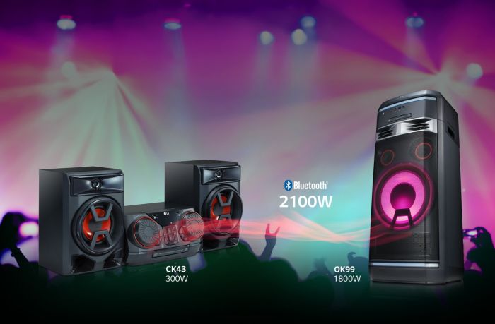 LG Мікросистема XBOOM CK43 2.0, 300W, FM, MP3-CD, USB, Bass Blast, Wireless