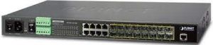 Комутатор Planet 16xSFP + 8xRJ45 Gigabit Switch AC+DC, -10/+60°C, Managed