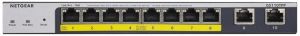Комутатор NETGEAR GS110TPP 8xGE PoE+ (120Вт), 2xGE, FlexPoE, керований