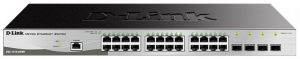 Комутатор D-Link DGS-1210-28P/ME/B 24xGE PoE, 4xSFP