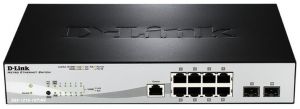 Комутатор D-Link DGS-1210-10P/ME/A 8xGE PoE, 2xSFP, Metro Ethernet
