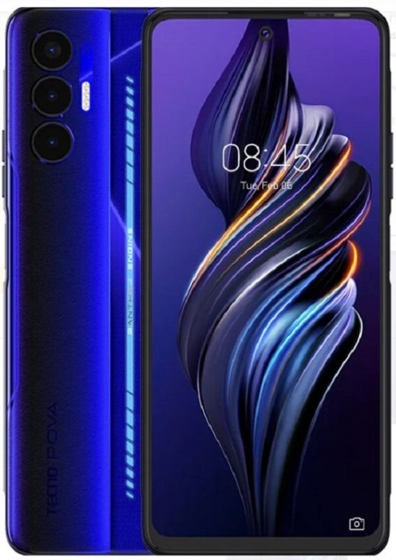 Смартфон TECNO POVA-3 (LF7n) 6/128Gb NFC 2SIM Electric Blue
