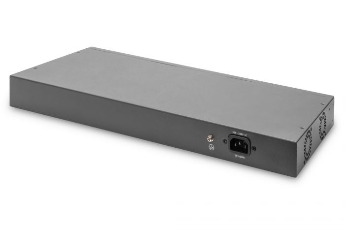 Комутатор DIGITUS 24 port + 2 combo and 2 SFP uplink, Gigabit L2 Switch, Managed