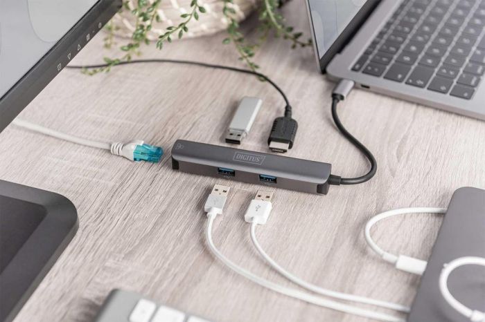 Док-станція DIGITUS USB-C, 5 Port