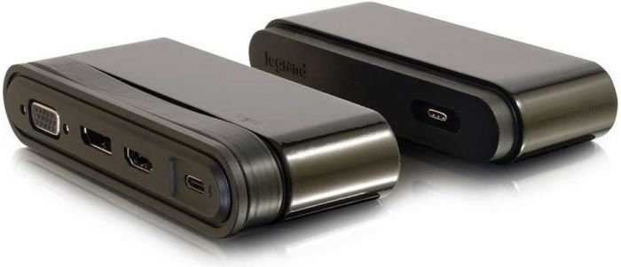 Док станція C2G USB-C на HDMI, DP, VGA, USB, Power Delivery до 65W