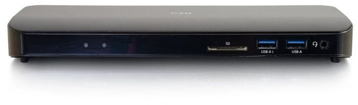 Док станція C2G USB-C Thunderbolt 3 HDMI, Ethernet, USB, SD, mini jack, Power Delivery до 60W