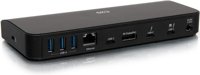 Док станція C2G USB-C Thunderbolt 3 DP, Ethernet, USB, SD, mini jack, Power Delivery до 85W