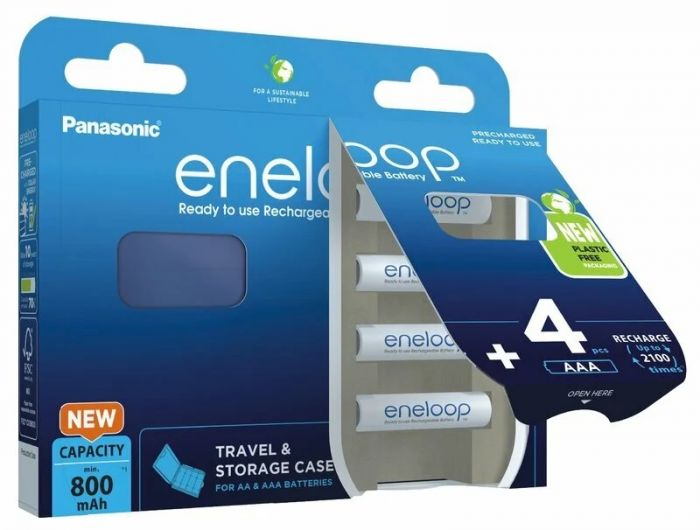 Акумулятор Panasonic Eneloop AAA 800 4BP mAh NI-MH+case