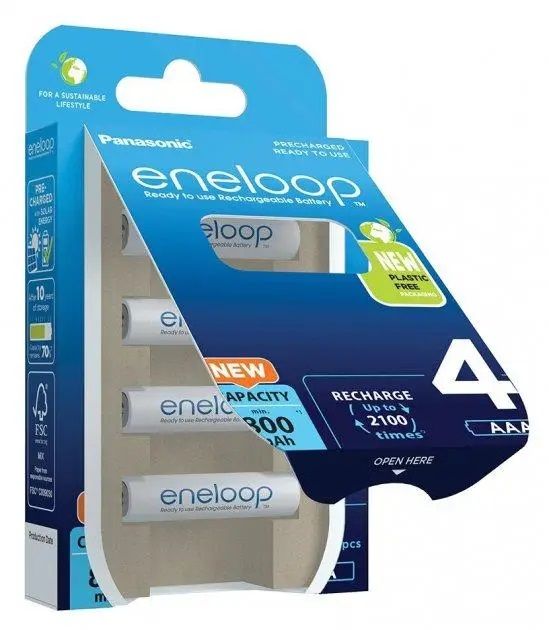 Акумулятор Panasonic Eneloop AAA 800 4BP mAh NI-MH