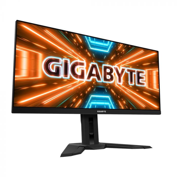 Монітор LCD GIGABYTE 34" M34WQ, 2xHDMI, DP, USB-C, 2xUSB, MM, IPS, 3440x1440, 21:9, 144Hz, 1mc, 91%DCI-P3, AdaptiveSync, HDR400