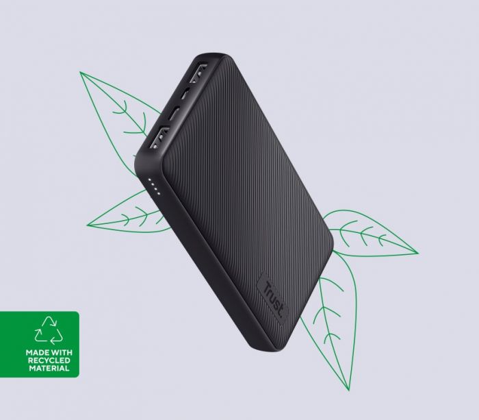 Портативний зарядний пристрій Trust Primo ECO 15000 mAh Black