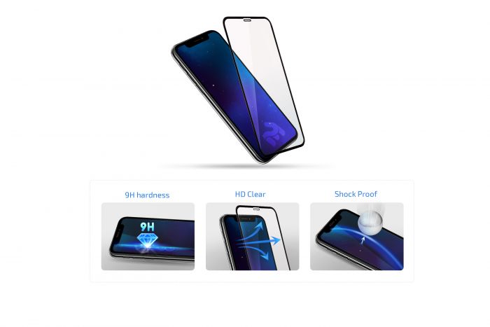 Захисне скло 2E для Samsung  Galaxy A73(A736), 2.5D FCFG,(1 Pack),Black border