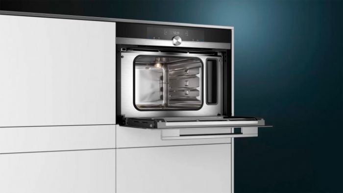 Пароварка Siemens вбудовувана компактна, 38л, A, дисплей, нерж