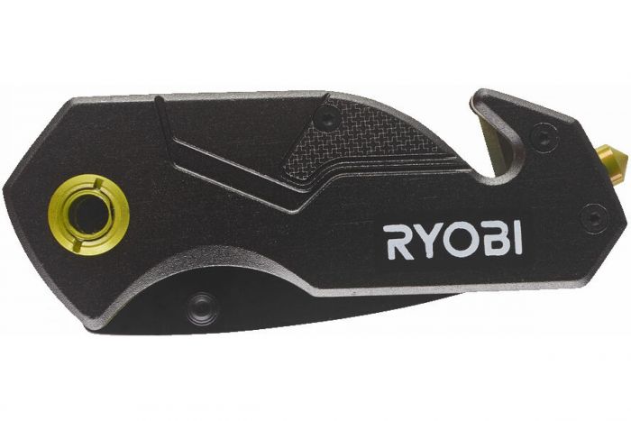 Ніж складаний Ryobi RFK25T, лезо 57мм, стропоріз, фіксатор леза, кліпса.