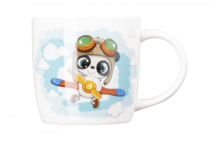 Набір дитячого посуду Ardesto Panda pilot 3 пр., порцеляна