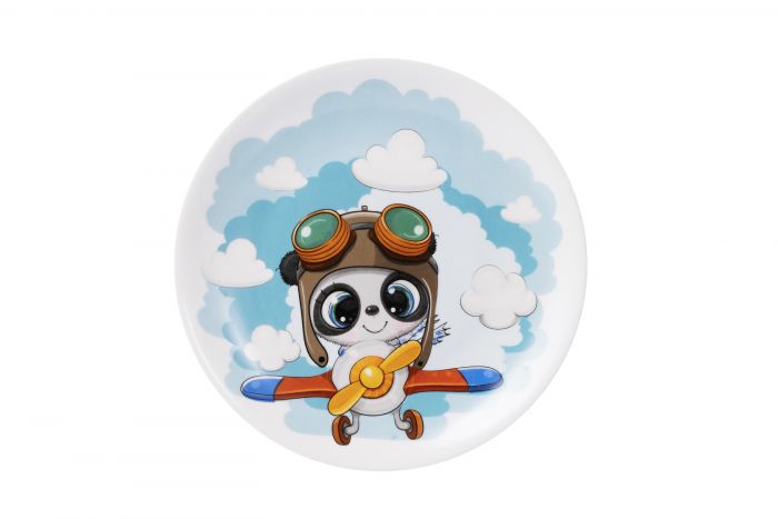 Набір дитячого посуду Ardesto Panda pilot 3 пр., порцеляна