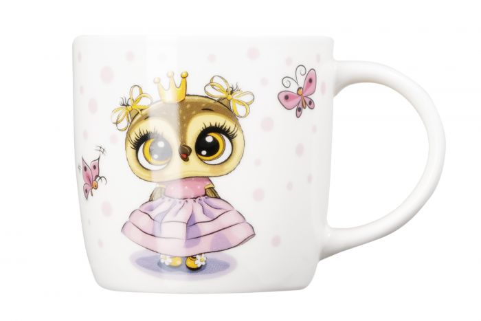 Набір дитячого посуду Ardesto Princess owl 3 пр., порцеляна