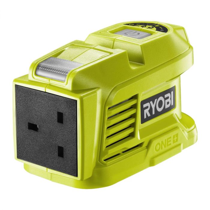Інвертор напруги акумуляторний RYOBI ONE+ RY18BI150A-0, 220 Вольт, 150Вт/300Вт пікова, (без АКБ та ЗУ)