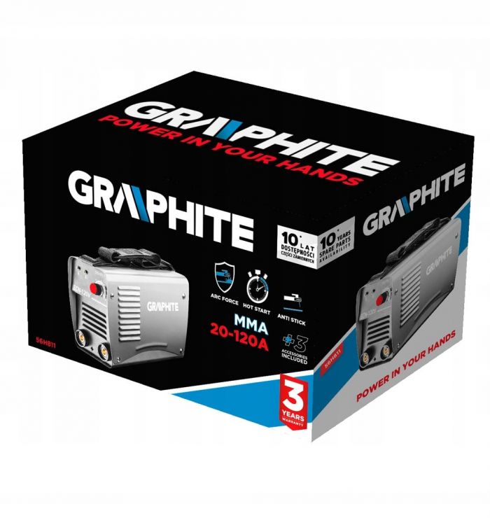 Зварювальний інверторний апарат GRAPHITE, IGBT, 230В, 160А