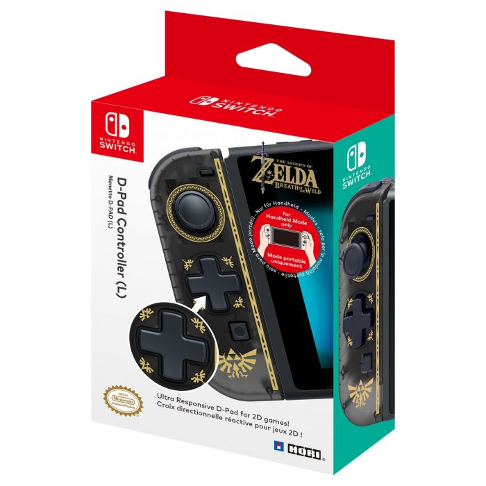 Контролер D-Pad Zelda (левый) для Nintendo Switch, Black/Gold