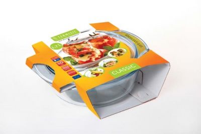 Форма для запікання Termisil із кришкою, кругла, 1,4 л
