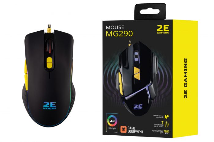 Миша 2E GAMING MG300 RGB USB Black